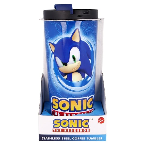 Sonic The Hedgehog ruostumattomasta teräksestä valmistettu kahvikuppi 425 ml Multicolor