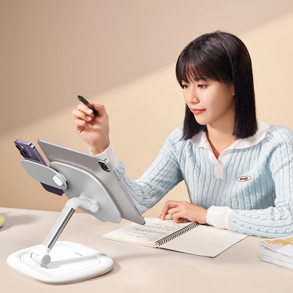 Baseus Seashell Series Adjustable Tablet Stand - White White