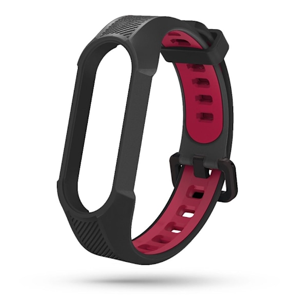 Tech-Protect Armor Strap for Xiaomi Mi Smart Band 5 / 6 / 6 NFC - Black and Red Black || Red