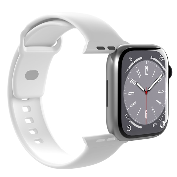 Puro Icon Silicone Strap for Apple Watch 42 / 44 / 45 / 49 mm - White (2 pcs.)