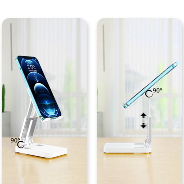 Folding phone stand for tablet (K15) - white White