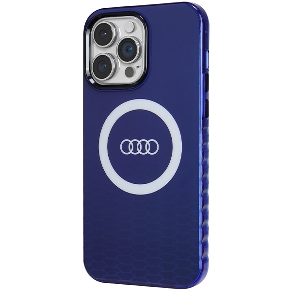 Audi IML Big Logo MagSafe case for iPhone 14 Pro Max - blue Blue