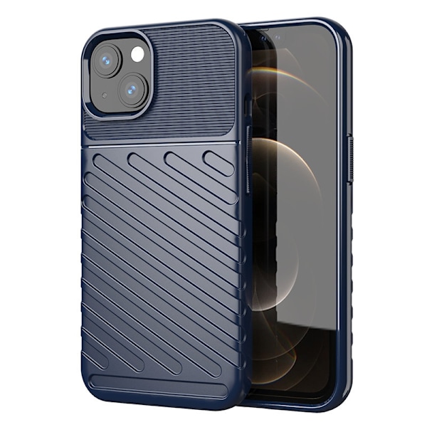 Thunder Case Flexible Tough Rugged Cover TPU Case for iPhone 13 mini blue Blue