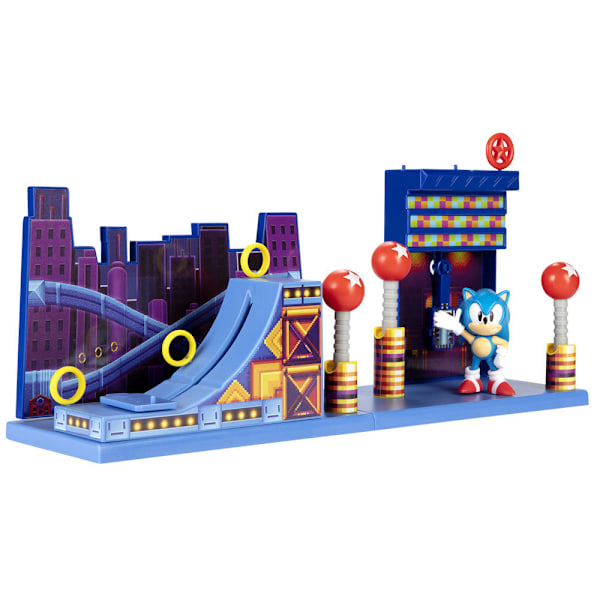 Sonic The Hedgehog Studiopolis Zone legesæt 6cm Multicolor