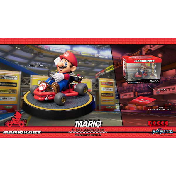 Mario Kart PVC Statue Mario Standard Edition 19 cm Multicolor