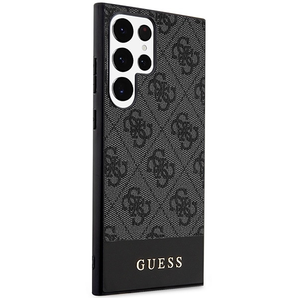 Guess 4G Stripe Collection case for Samsung Galaxy S24 Ultra - black Black