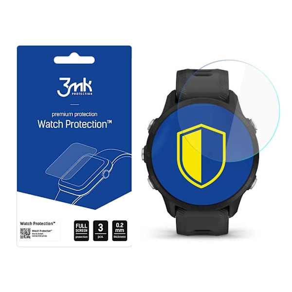 3mk Watch Protection™ v. FlexibleGlass hybrid glass on Garmin Forerunner 955