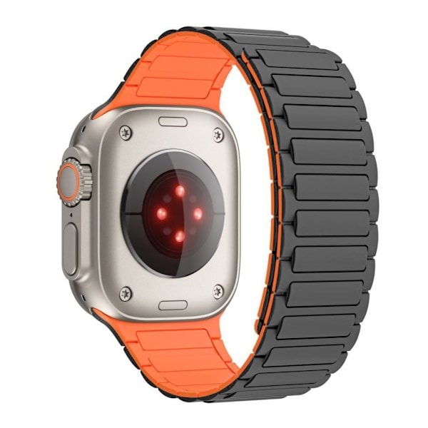 Tech-Protect IconBand Magnetic Strap for Apple Watch 4 / 5 / 6 / 7 / 8 / 9 / SE / Ultra 1 / 2 (42/44/45/49 mm) - Titanium Orange Titanic || Orange