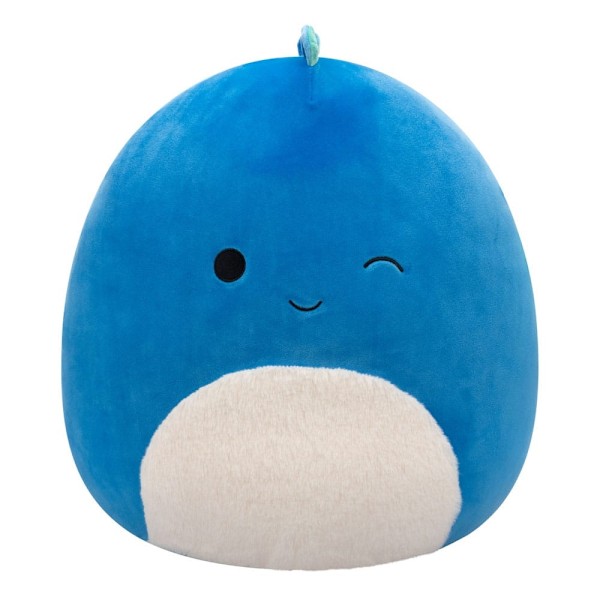 Squishmallows Plush Figure Winking Dark Blue Dino with Fuzzy Belly Brody 40 cm Multicolor