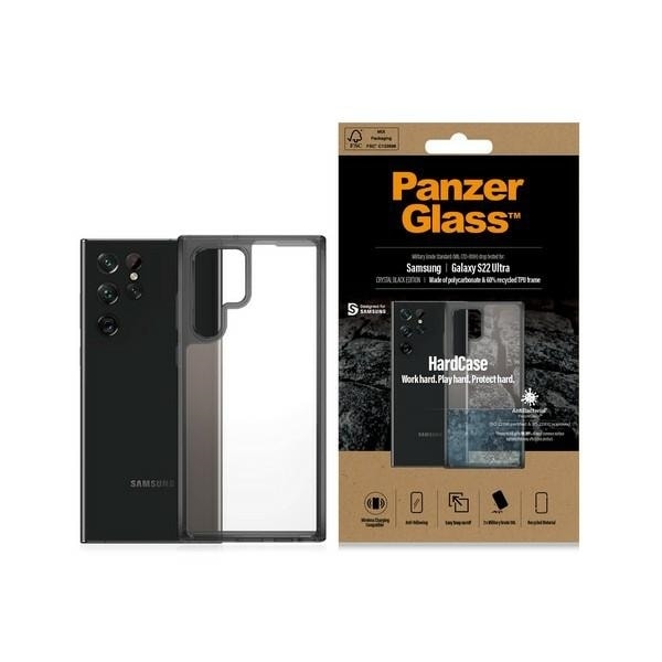 PanzerGlass HardCase antibacterial Military Grade certified case for Samsung Galaxy S22 Ultra - transparent Transparent