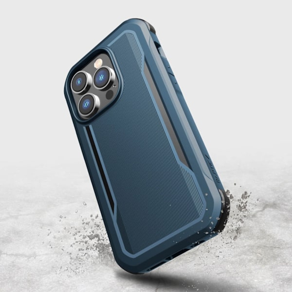 Raptic X-Doria Fort Case iPhone 14 Pro with MagSafe armored blue cover Blue