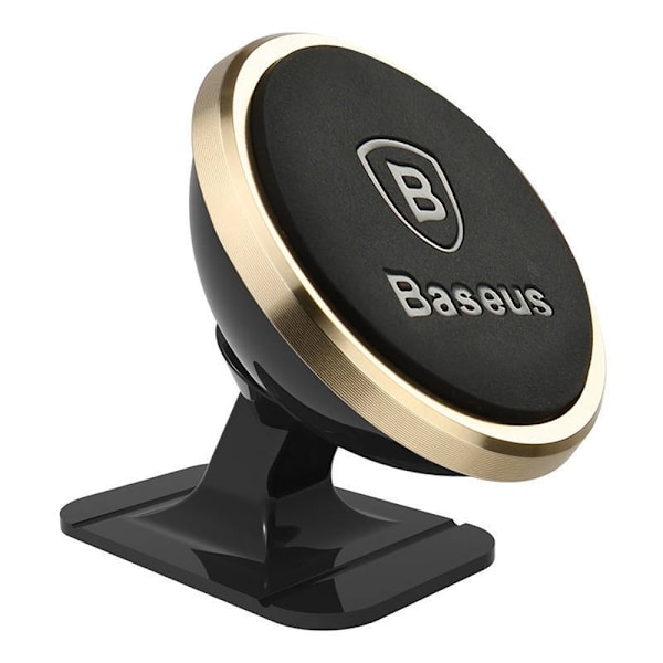 Baseus 360º magnetic cockpit car holder (Overseas Edition) - gold Gold