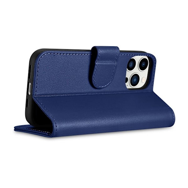 iCarer Wallet Case 2in1 Cover iPhone 14 Pro Max Leather Flip Case Anti-RFID Blue (WMI14220728-BU) Blue