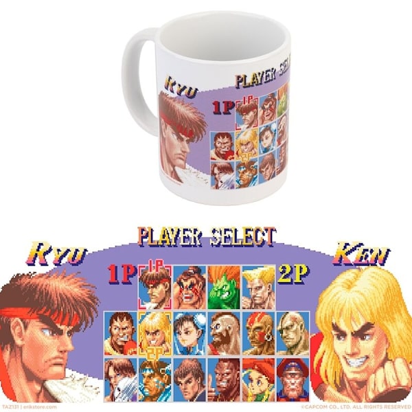 Street Fighter Player Select mug 350ml Multicolor