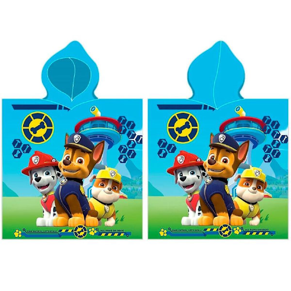 Paw Patrol microfibre poncho towel multifärg