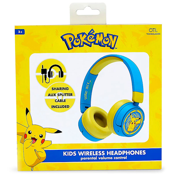 Pokemon Pikachu wireless kids headphones multifärg