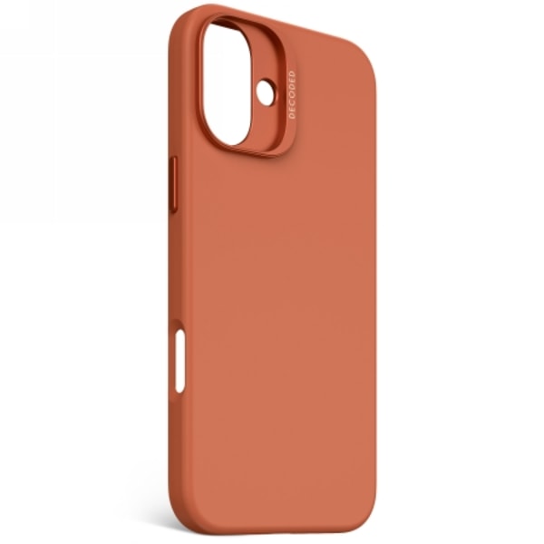 Decoded AntiMicrobial Silicone Backcover with MagSafe for iPhone 16 Plus - Orange Orange