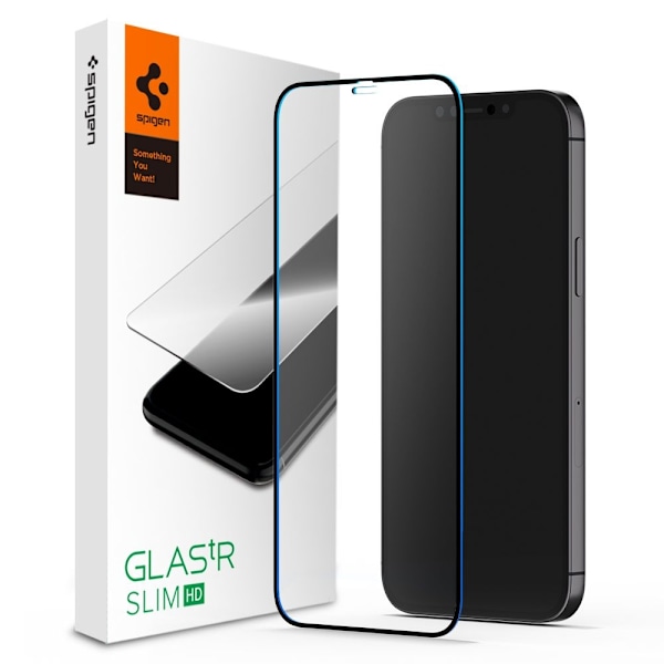 Spigen Glass FC Tempered Glass for iPhone 12 / iPhone 12 Pro - Black