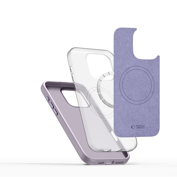 Tech-Protect Silicone PU MagSafe iPhone 16 Pro Case - Purple Violet