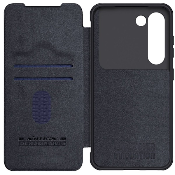 Nillkin Qin Leather Pro Case Case for Samsung Galaxy S23+ Cover with Flip Camera Protector Black Black