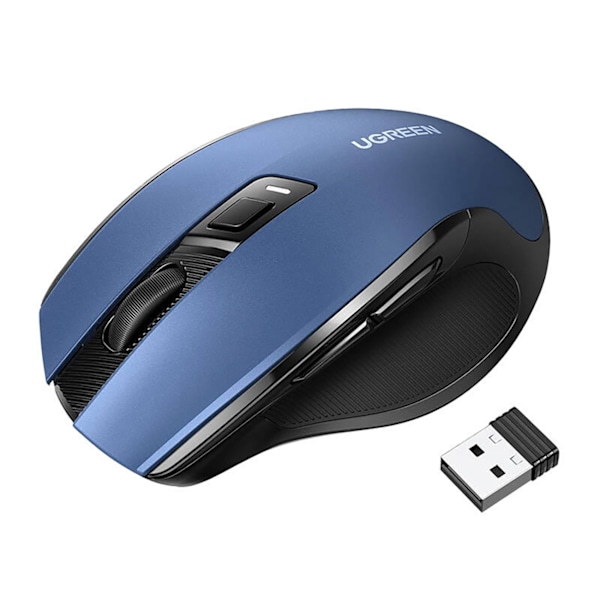 Ugreen MU006 optical wireless USB mouse 2.4GHz 4000 DPI - blue Blue