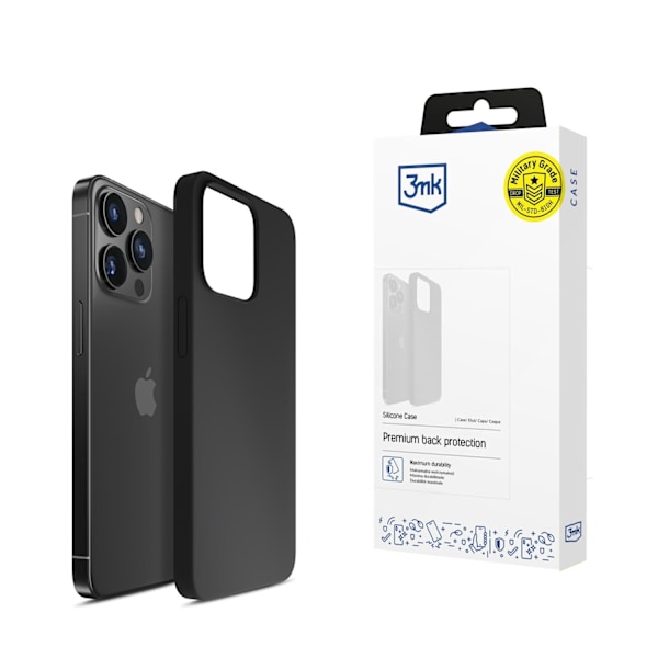 Apple iPhone 15 Pro Max - 3mk Silicone Case Black