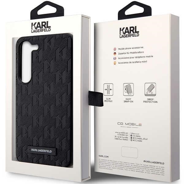 Karl Lagerfeld KLHCS23SSAKLHPK S23 S911 hardcase black/black Saffiano Mono Metal Logo Black