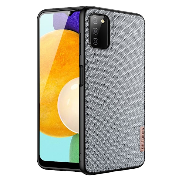 Dux Ducis Fino case covered with nylon material for Samsung Galaxy A03s gray Gray