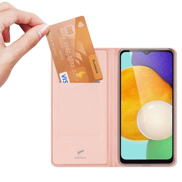 Dux Ducis Skin Pro Case for Samsung Galaxy A14 4G / 5G Flip Cover Card Wallet Stand Pink Pink