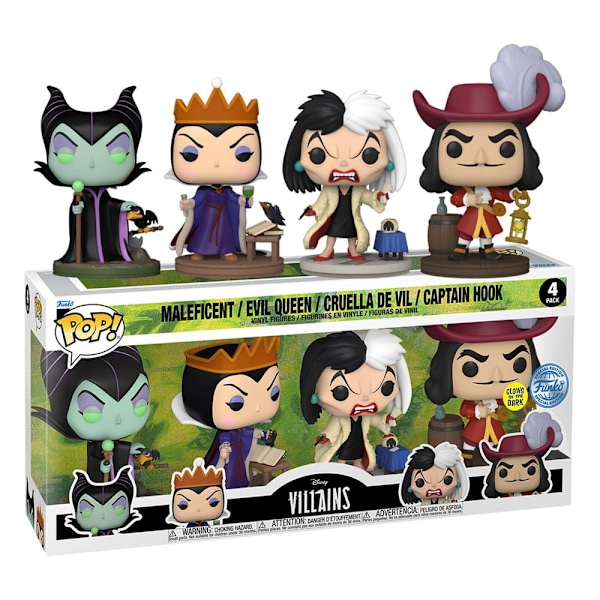 Disney Villains POP! Movies Vinyl Figure 4-Pack Villains (GW)(EMEA) 9 cm Multicolor