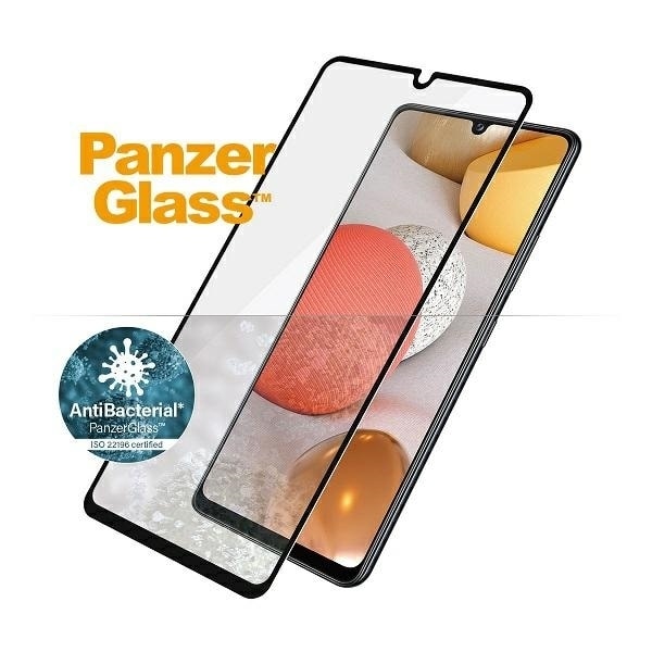 PanzerGlass E2E Super+ antibacterial tempered glass for Samsung Galaxy A42 5G - with black frame