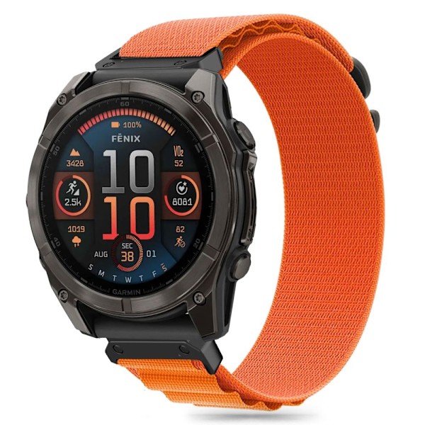 Tech-Protect Nylon Pro Strap for Garmin Fenix 5X / 5X PLUS / 6X / 6X Pro / 7X / 8 (51 MM) - Orange