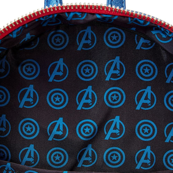 Loungefly Marvel Captain America metallic backpack 26cm multifärg