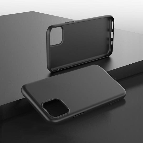 Gel flexible cover for iPhone 15 Soft Case - black Black