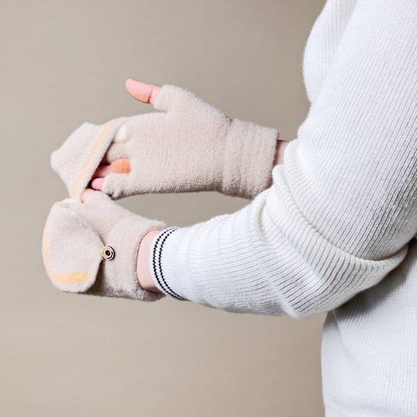 Women's/children's winter phone gloves - white White