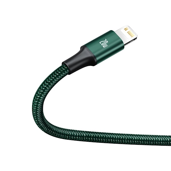 Baseus Rapid Series 3in1 USB-C - USB-C / Lightning / micro USB cable 20W PD 1.5m - green Green