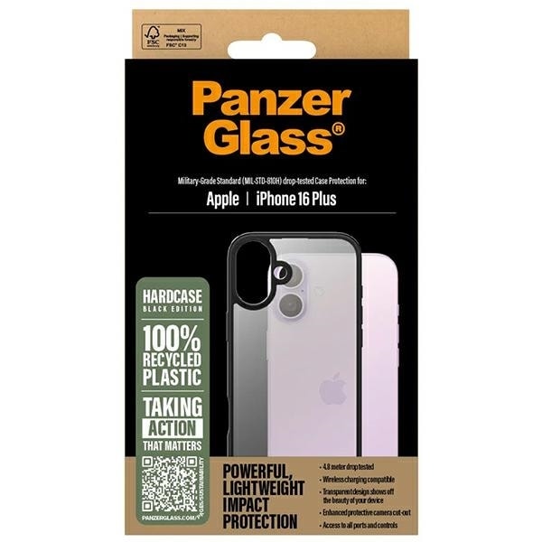 PanzerGlass HardCase iPhone 16 Plus 6.7&quot; black/black 1297 Black