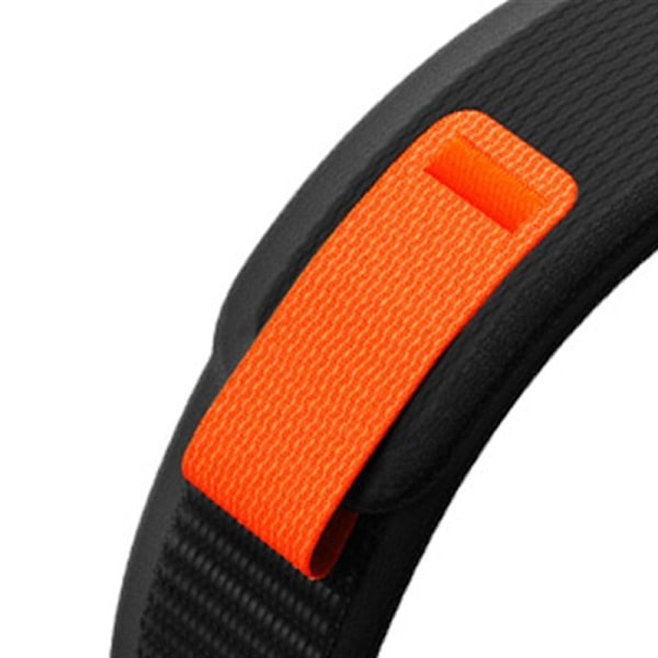 Tech-Protect Nylon Strap for Garmin Fenix 5 / 6 / 6 Pro / 7 - Black/Orange