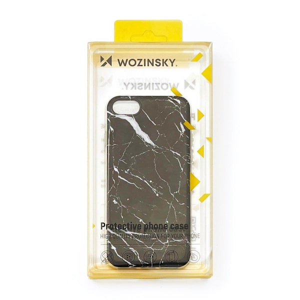 Wozinsky Marble TPU case cover for Xiaomi Mi Note 10 Lite black Black