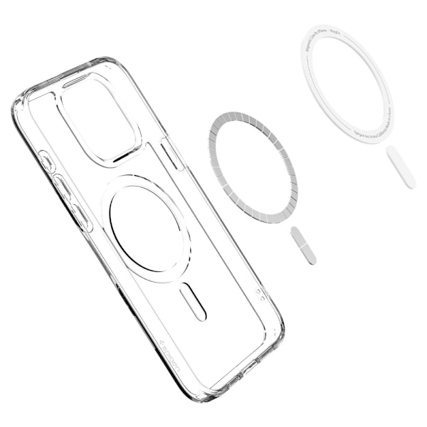 Spigen Ultra Hybrid Mag Case with MagSafe for iPhone 15 Pro Max - White Transparent || White