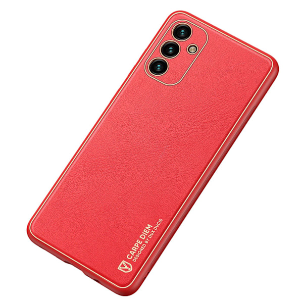 Dux Ducis Yolo elegant cover made of ecological leather for Samsung Galaxy A13 5G red Red