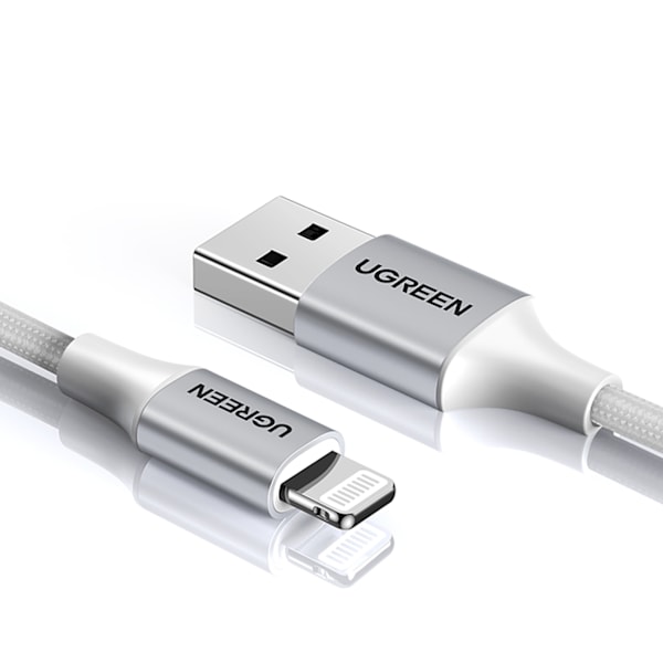 Ugreen US199 60163 USB-A / Lightning MFi cable 2m - silver Silver