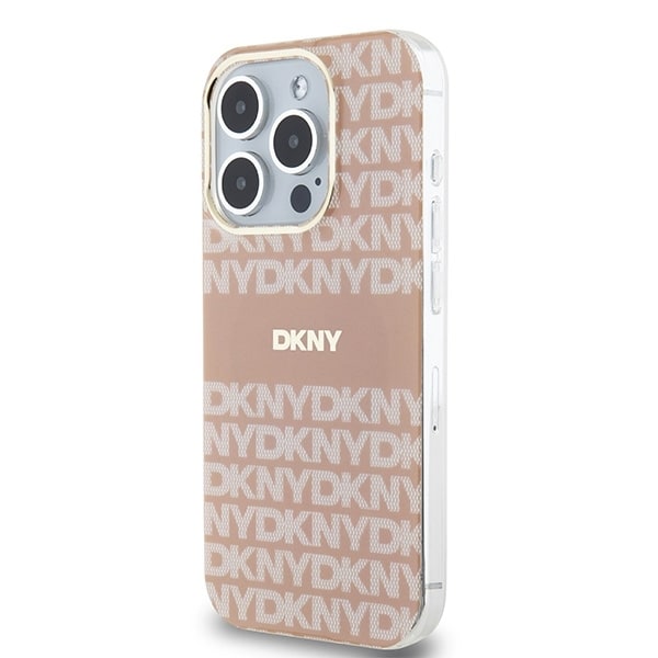 DKNY IML Mono &amp; Stripe MagSafe case for iPhone 13 Pro Max - pink Pink