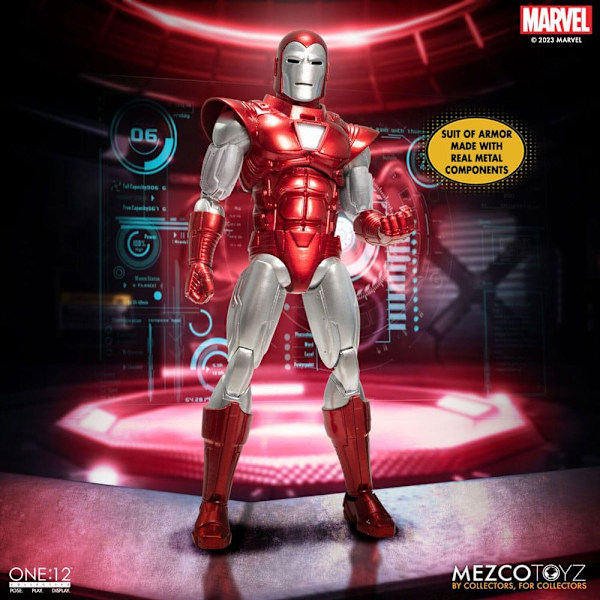 Marvel Action Figure 1/12 Iron Man (Silver Centurion Edition) 16 cm Multicolor