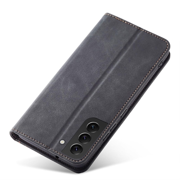 Magnet Fancy Case for Samsung Galaxy S23 Ultra flip cover wallet stand black Black