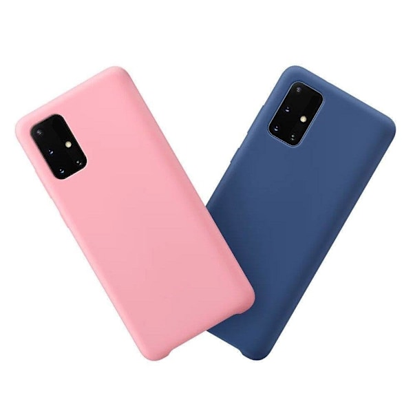 Silicone Case Soft Flexible Rubber Cover for Samsung Galaxy S21+ 5G (S21 Plus 5G) dark blue Blue