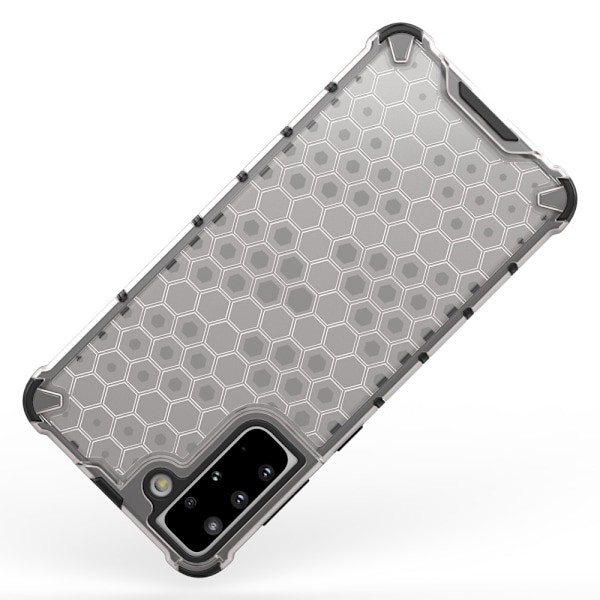 Honeycomb Case armor cover with TPU Bumper for Samsung Galaxy S21+ 5G (S21 Plus 5G) black Black