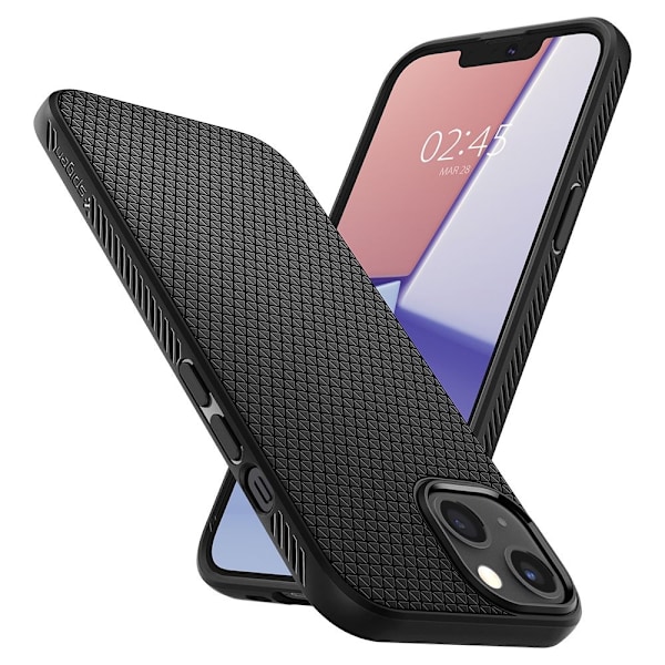 Spigen Liquid Air iPhone 13 Case - Matte Black Black