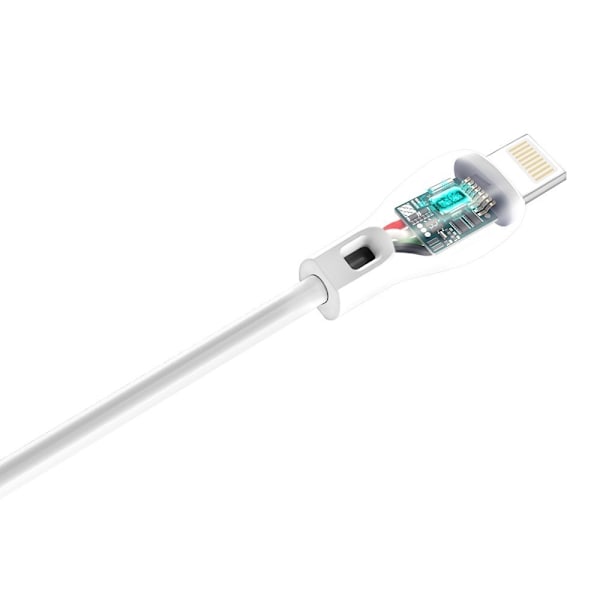 Dudao cable USB / Lightning cable 2.4A 1m white (L4L 1m white) White