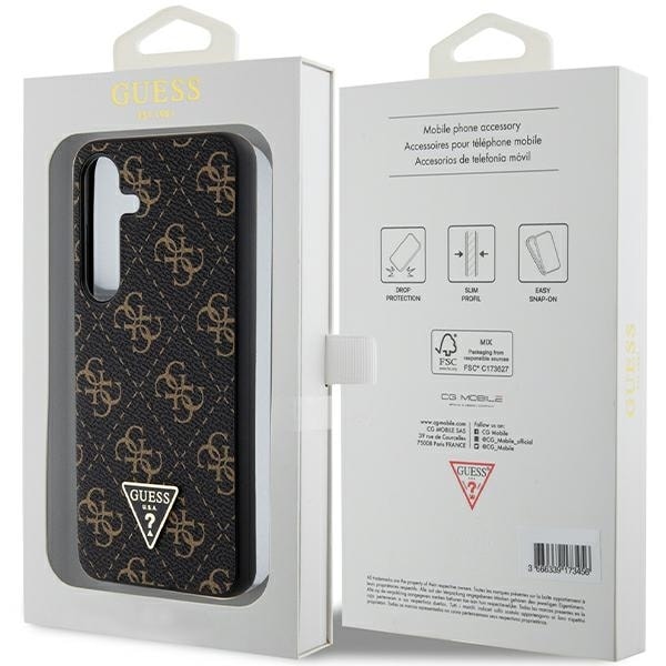 Guess 4G Triangle case for Samsung Galaxy S24 - black Black